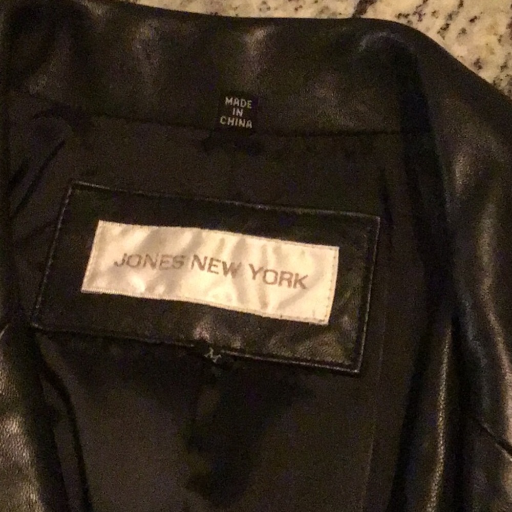 Jones New York leather jacket